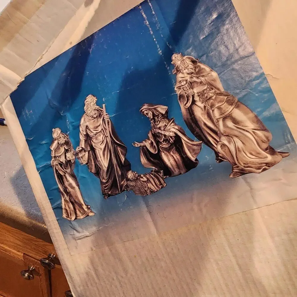 LKNW Kurt Sadler Nativity Set unique color never used flawless Holiday C4